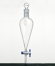 F471010A,分液漏斗,上磨口:14/20玻璃口塞,2mm四氟節門塞,10ml