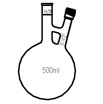 F481508 溶劑存儲球瓶（f48） 容量(mL)500 磨口14/20 閥尺碼0-8mm
