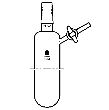 F694250,反應管,外磨口24/40,玻璃節門,250ml