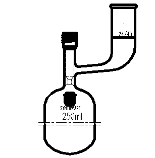 F764250,溶劑儲存瓶,具內磨口,24/40,250ml,4mm高真空閥,管外徑*長度60mm*140mm
