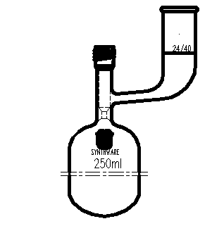 F764258,溶劑儲存瓶，具內磨口,24/40,250ml,8mm高真空閥,管外徑*長度60mm*140mm