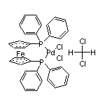 1,1'-雙(二苯膦基)二茂鐵二氯化鈀(II)二氯甲烷復合物