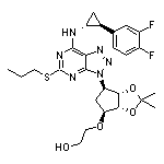 2-[[(3aR,4S,6R,6aS)-2,2-二甲基-6-[5-(丙基硫基)-7-[[(1R,2S)-2-(3,4-二氟苯基)環丙基]氨基]-3H-[1,2,3]三唑并[4,5-d]嘧啶-3-基]四氫-3aH-環戊并[d][1,3]二噁茂-4-基]氧基]乙醇
