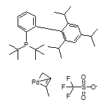 烯丙基(2-二叔丁基膦-2’,4’,6’-三異丙基聯苯)鈀(II)三氟甲磺酸鹽