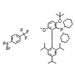 [3-(叔丁氧基)-2’,4’,6’-三異丙基-6-甲氧基-2-聯苯基]二環己基膦[4-(三氟甲基)苯基]溴化鈀(II)