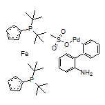 甲磺酸-1,1’-雙(二叔丁基膦基)二茂鐵(2’-氨基-1,1’-聯苯-2-基)鈀(II)